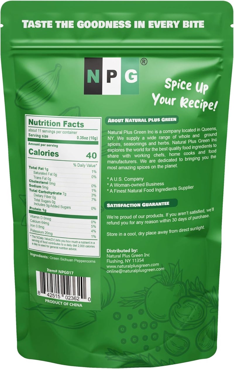 NPG Sichuan Green Peppercorns 4 Oz - Image 2